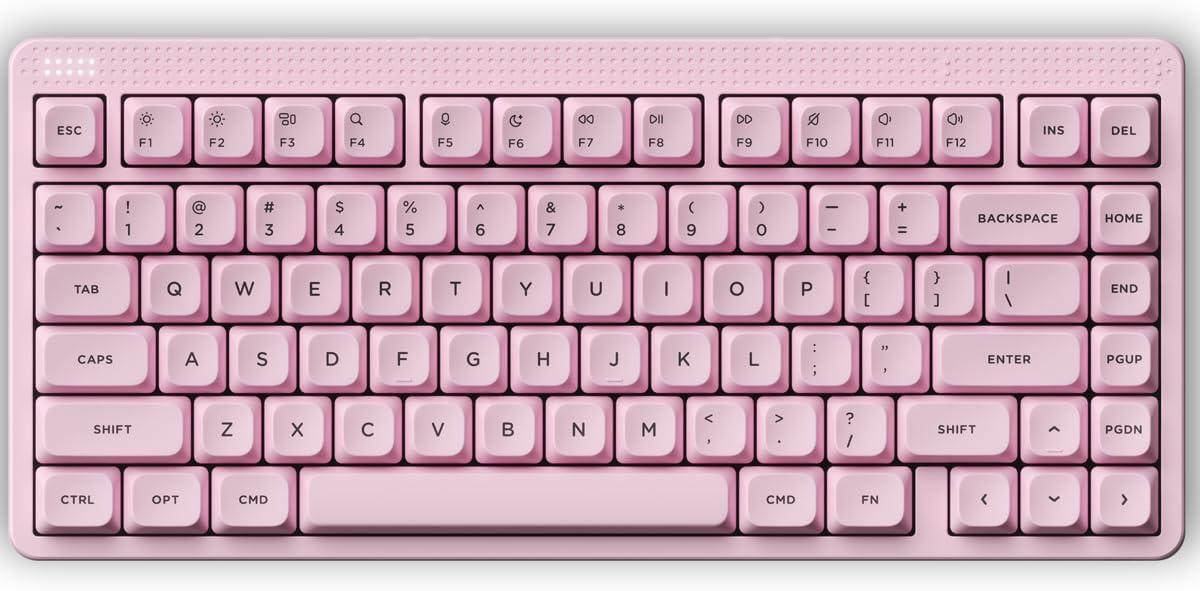 imagenuphy Node75 Wireless Mechanical Keyboard 75 Hot Swappable Custom Keyboard 82 Keys Computer Gaming Keyboards Supports Touch Gestures PBT Keycaps RGB Backlit Bluetooth24GHzUSBCBrown Max Switch