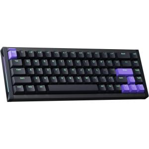 NuPhyX BH65 All-Aluminum Magnetic Switch Hot Swappable Gaming Keyboard,65% 68keys Adjustable Actuation Rapid Trigger Wired Custom Hall Effect Keyboard,PBT keycaps,8K Hz Polling Rate(Magnetic Jade Pro)