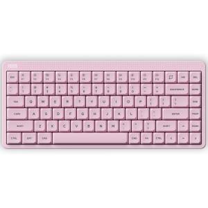 nuphy Node75 Wireless Mechanical Keyboard, 75% Hot Swappable Custom Keyboard, 82 Keys Computer Gaming Keyboards, Supports Touch Gestures, PBT Keycaps, RGB Backlit, Bluetooth/2.4GHz/USB-C(Blush Nano Switch)