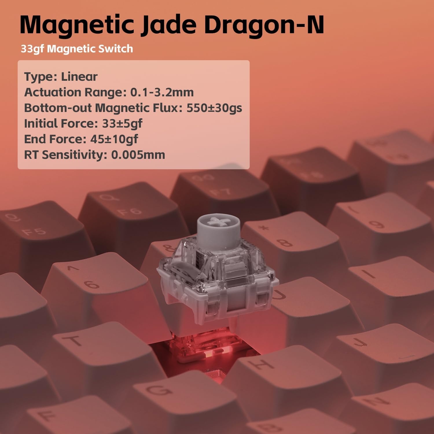imagenuphy Field75 HE V2 Magnetic Keyboard 83 Keys 75 Layout Wired Gaming KeyboardsOne Knob Volume ControlHall Effect Keyboard Adjustable Actuation 8000 Hz Polling RateRapid TriggerMagnetic SilverMagnetic Jade Dr Switch